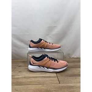 Hoka Clifton Edge Running Shoes Lightweight Cushioned Peach Blue Size